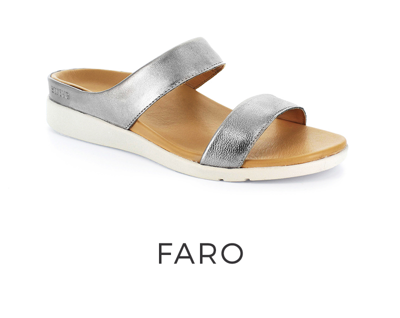 Faro Pewter Orthotic Sandal